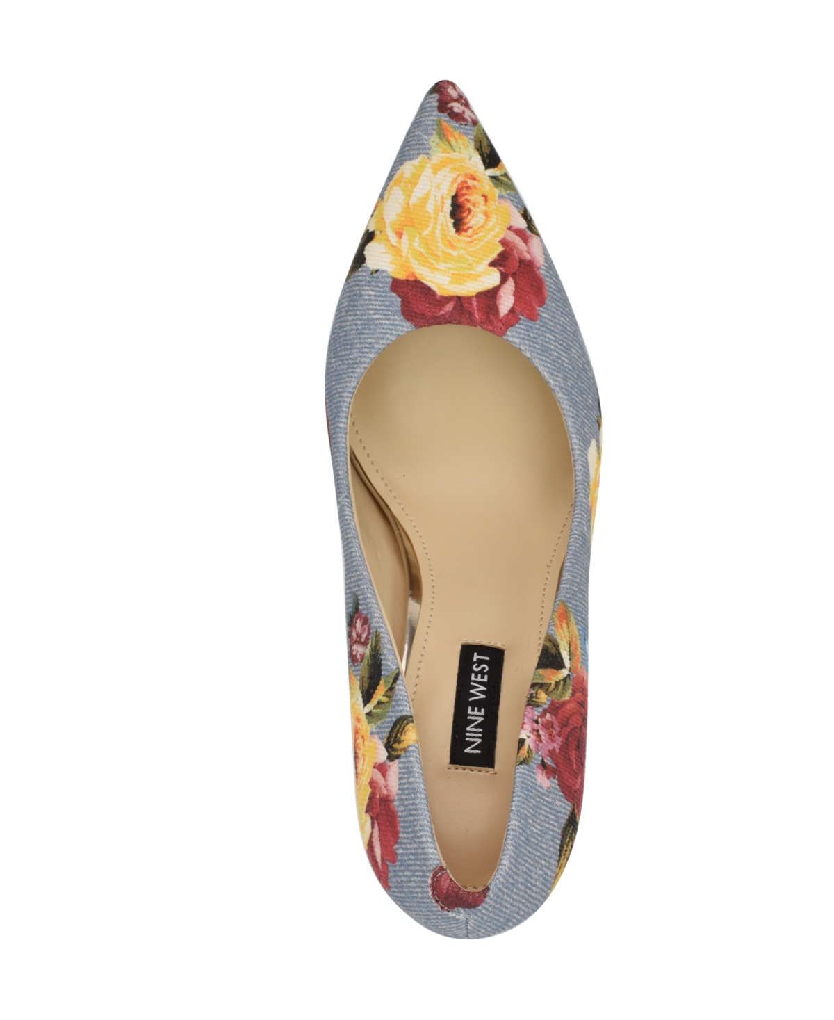 Shop Nine West Women's Fresh Slip-on Stiletto Pumps In Denim Rose