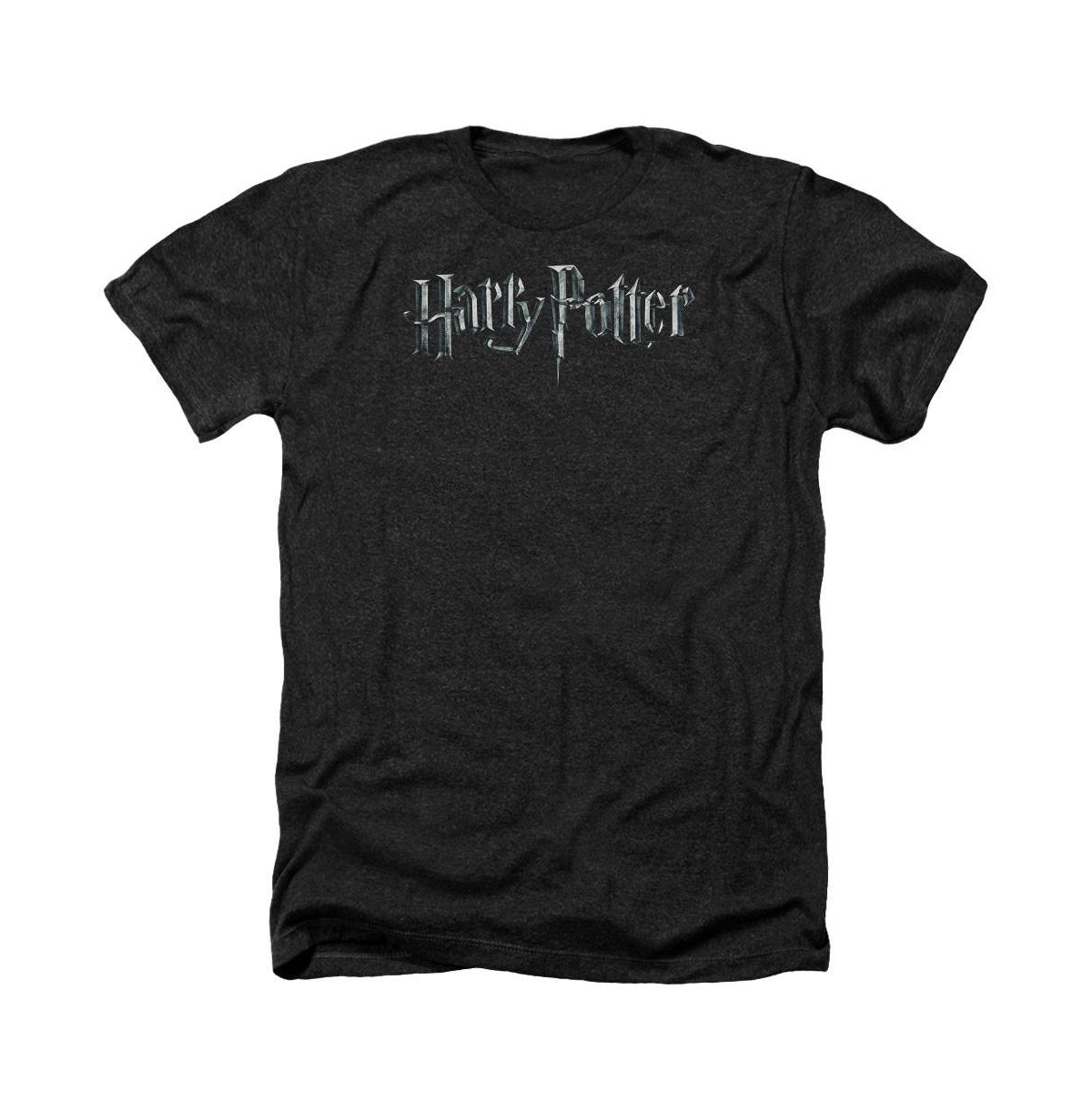 Men's Logo Adult Heather Tee / T-Shirt - Black