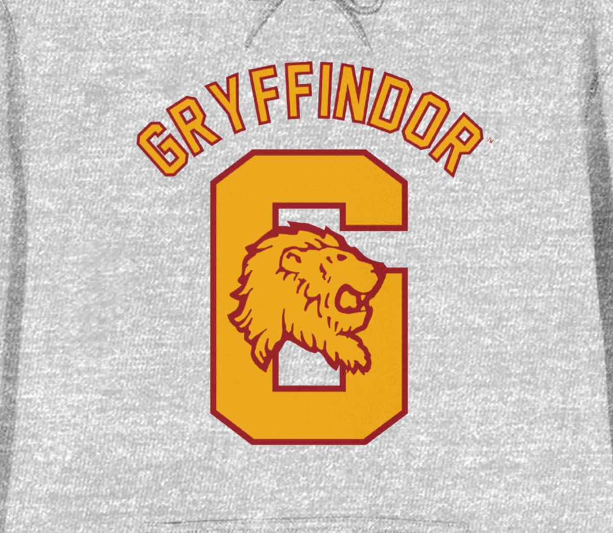 Harry Potter Men's Gryffindor Grey Long Sleeve Hoodie