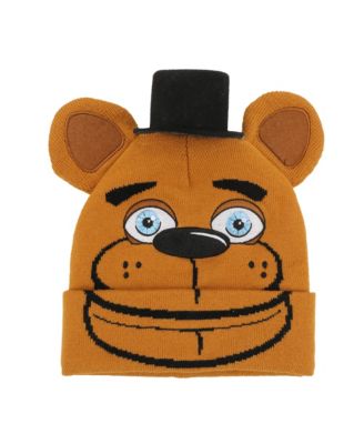 Boys Freddy Fazbear Youth Brown Cuffless Beanie