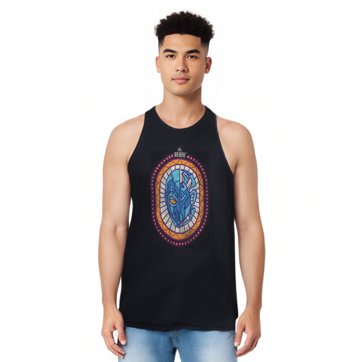 Mens Reyes Courage Adult Tank Top - Navy