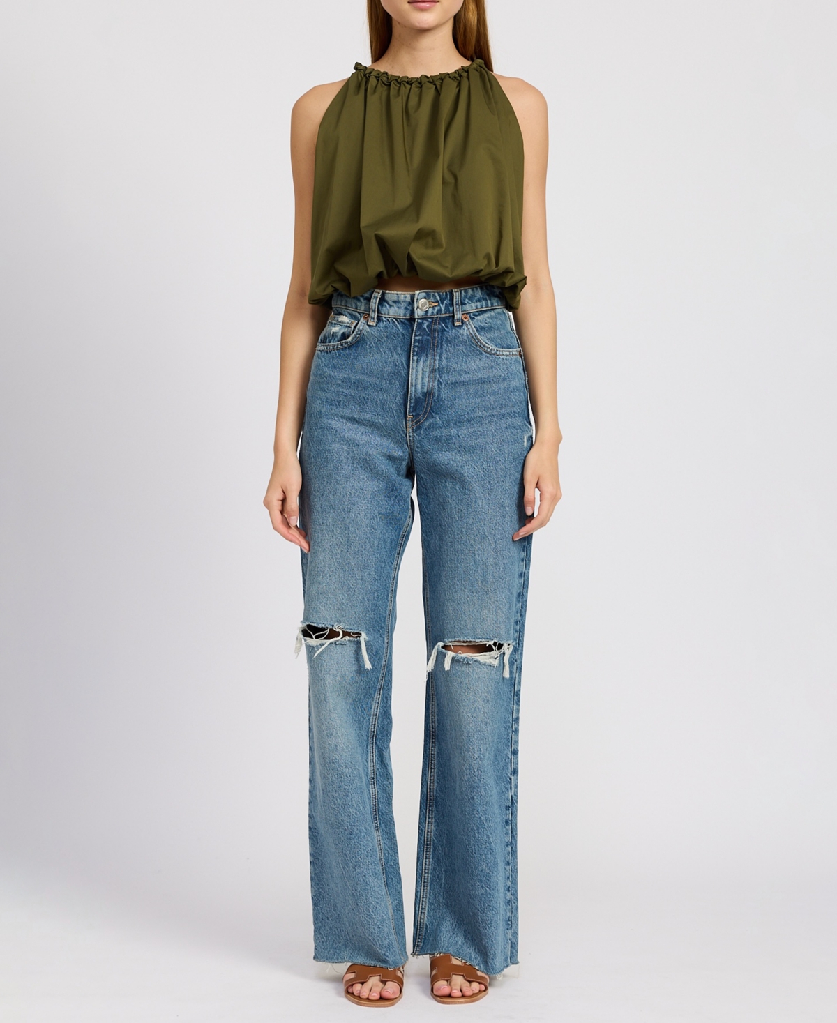 En Saison Women's Marianne Bubble Top