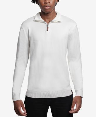Men's Quarter Zip Mock Neck Sweater