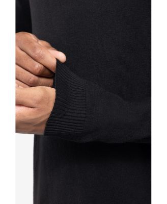 Men's Quarter Zip Mock Neck Sweater