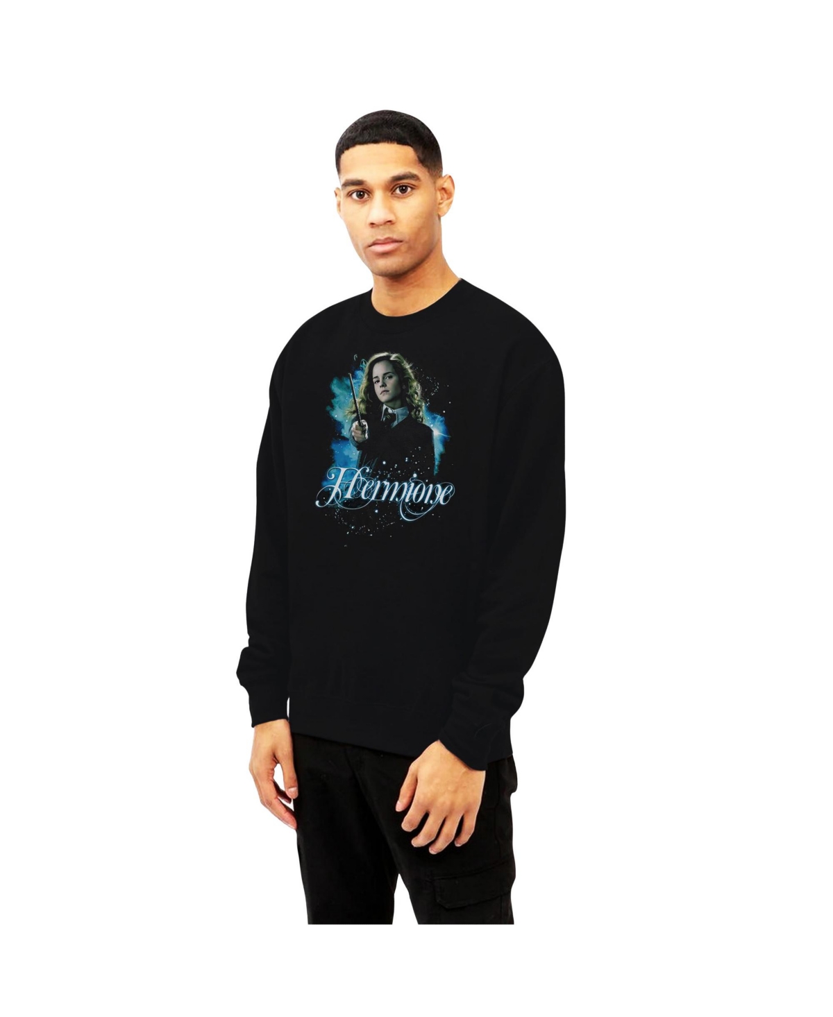 Mens Hermione Ready Long Sleeve Adult Tee / T-Shirt - Black