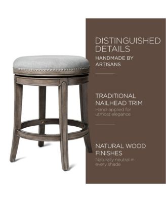 Alexander Backless Counter Stool, Reclaimed Oak w/ Ash Grey, Set of 3