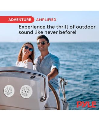 5.25-Inch Marine Component Speakers, 100 Watts, White