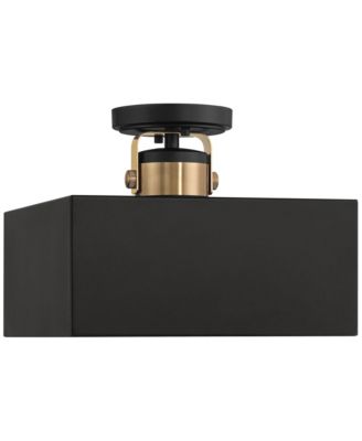 Artemis Semi Flush-Mount Ceiling Light with Modern 2-Light Metal Fixture for Kitchen or Foyer