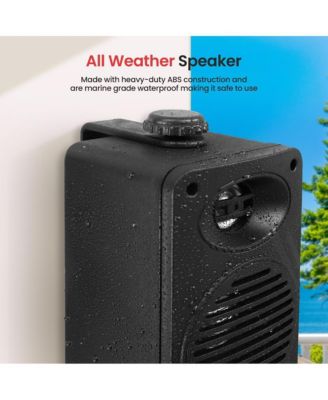 3.5” 2-Way Bluetooth Wireless Speaker System - Waterproof, 200W Max Power, 1/2” Tweeter, Compact Design