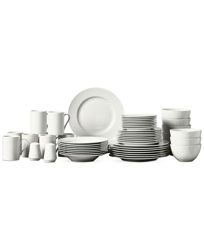 Tabletops Unlimited CLOSEOUT! Soleil 50Pc. Ash White Set, Service for