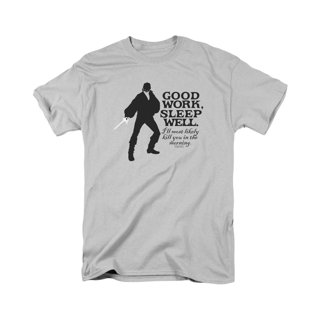 Men's Good Work Short Sleeve Adult Tee / T-Shirt - Silver