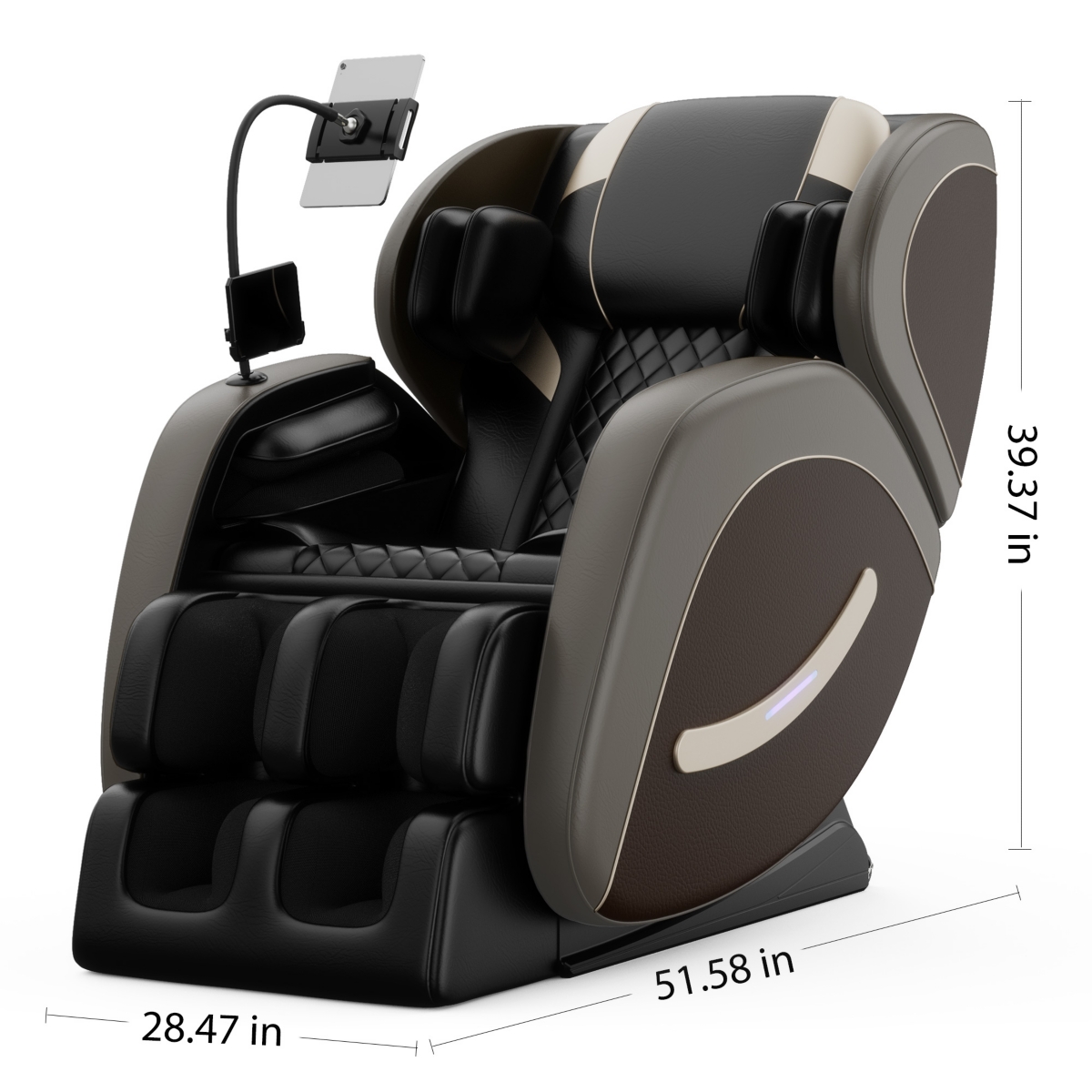 Massage Chair Recliner with Zero Gravity with Full Body Air Pressure 5 Preset Auto Modes