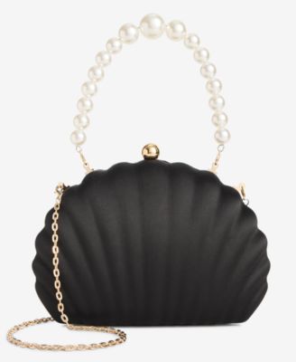 I.N.C. International Concepts - Seashell Minaudiere Satin Crossbody