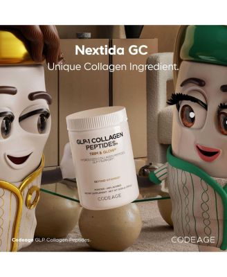 GLP-1 Collagen Powder Supplement - Nextida GC Collagen Peptides - GLP 1 Support - Hydrolyzed Collagen, Grass-Fed, Type I & III, Unflavored - Non-GMO, Gluten-Free, Dairy-Free - 10.58 Oz