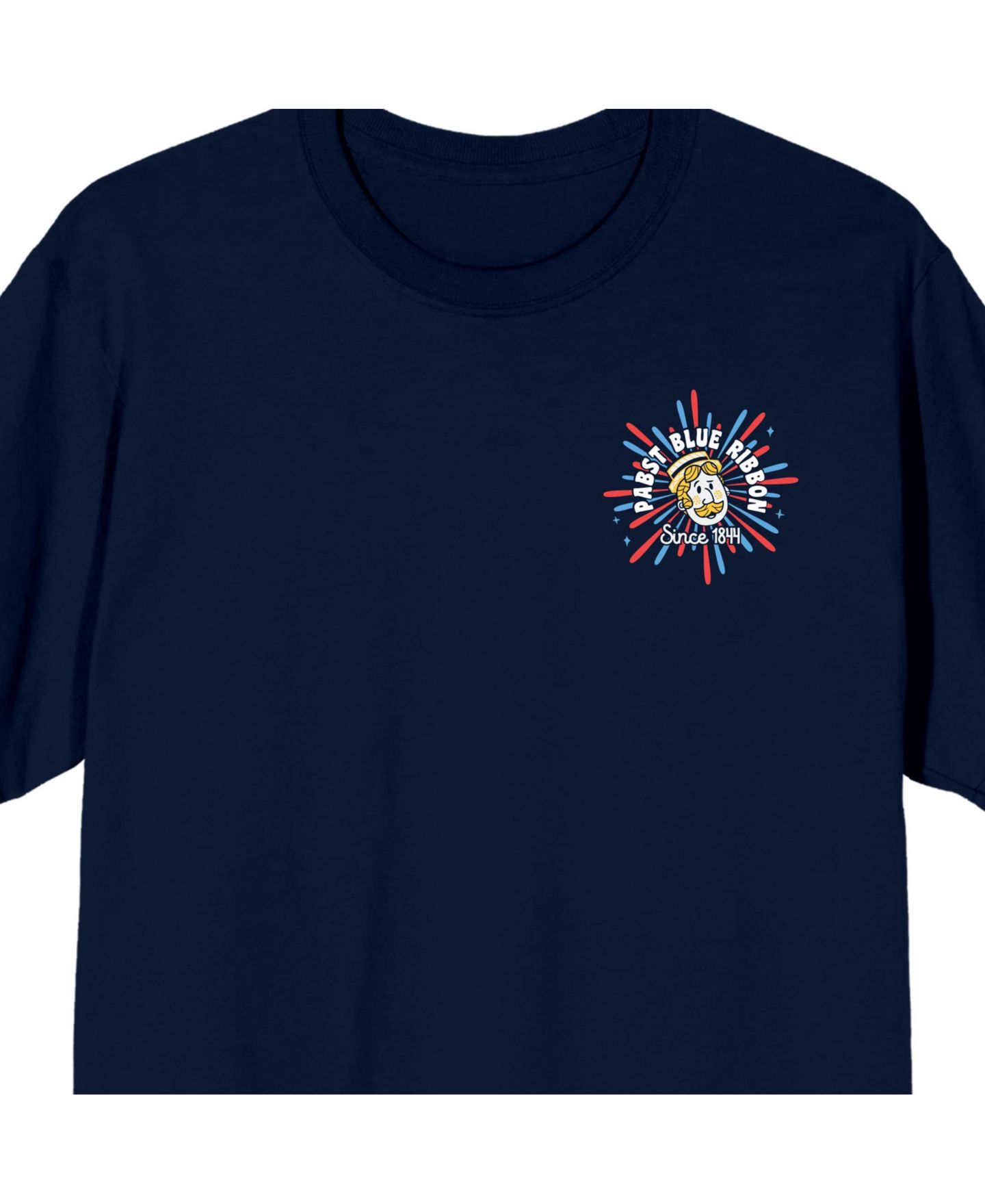 Мужская футболка Pabst Blue Ribbon Since 1844 Navy Blue Short Sleeve, цвет: Синий — фото 3