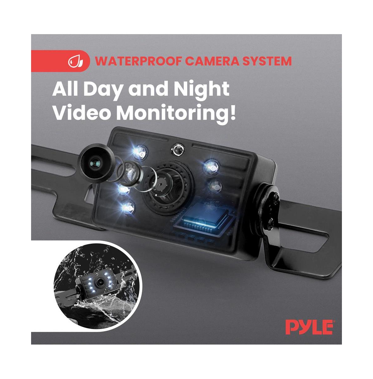 Pyle Single Ch 7” 1080P Hd Digital Wireless Monitor and Camera System, Waterproof, Night Vision