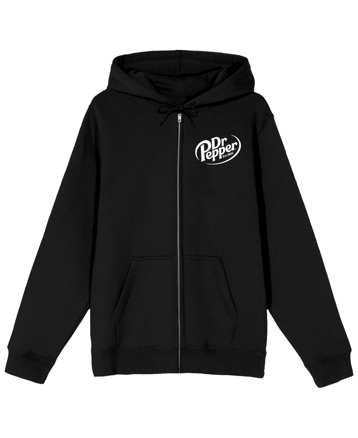 Men's Logo Black Zip-Up Hoodie-s - Black