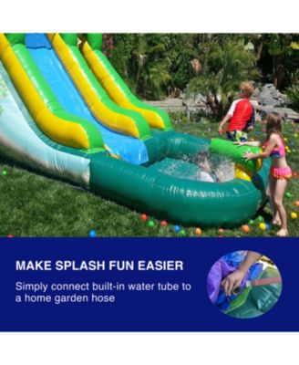 HeroKiddo 12  Safari Commercial Grade Inflatable Water Slide with Attached Pool for Kids & Adults (No Blower Included)