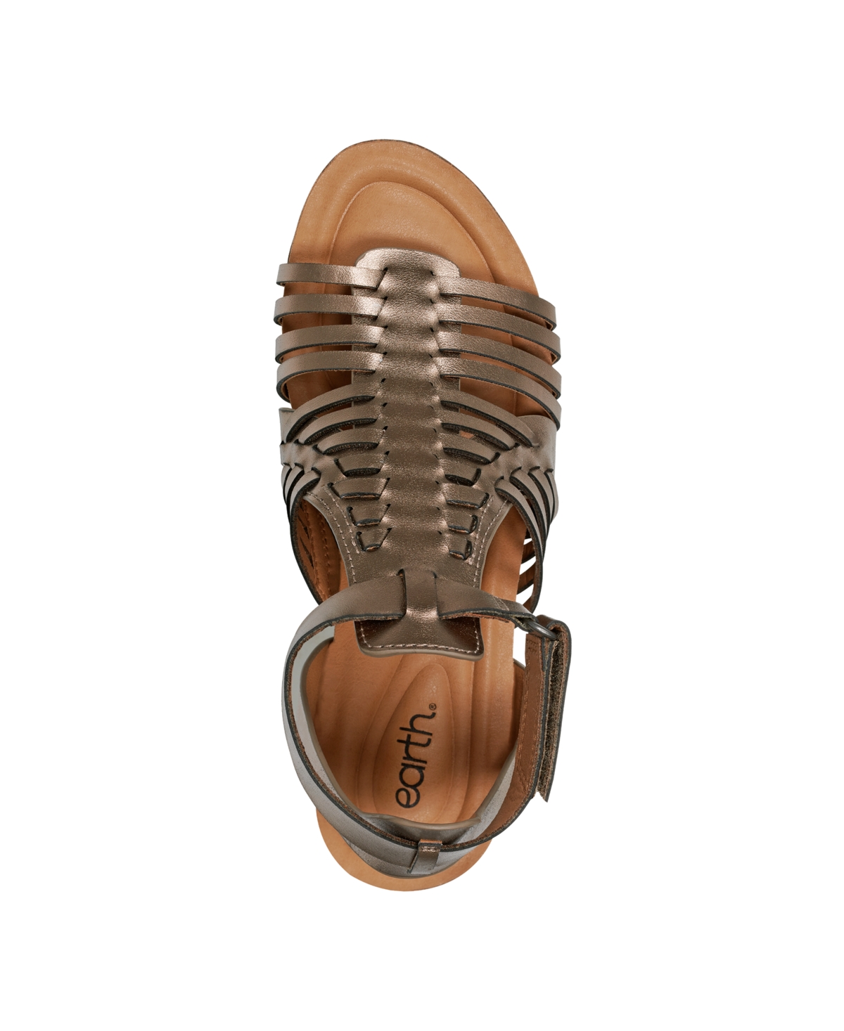 EARTH WOMEN'S HATTIE FISHERMAN WEDGE SANDALS 