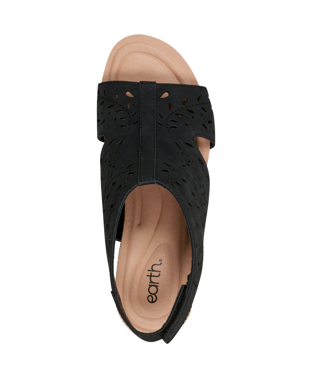 Shop Earth Women's Halin Cutout Slingback Wedge Sandals In Black