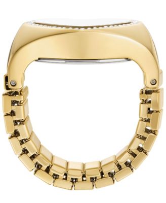 Women's Watch Ring Two-Hand Gold-Tone Stainless-Steel, 18mm