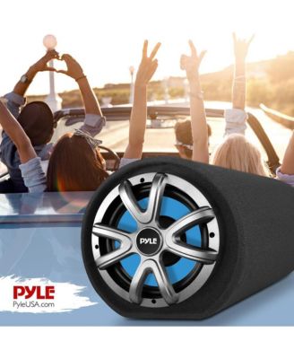 8'' Amplified Car Subwoofer Enclosure, 400W, Carpeted