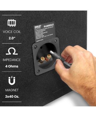 Dual Subwoofer Box System, 12'' Vented Enclosure, 1200W Max, LED Lights