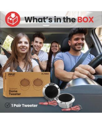 Titanium Dome Tweeter, 1.0'' Voice Coil, 80W Max, 4-Ohm, Aluminum Housing