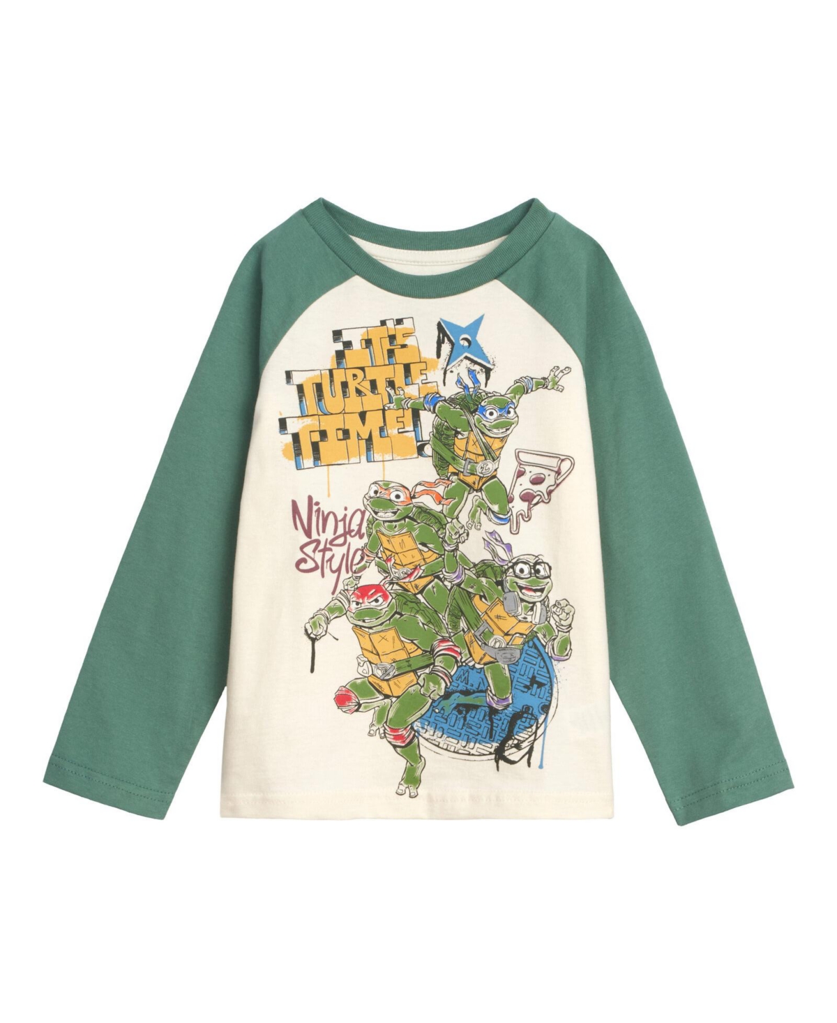Teenage Mutant Ninja Turtles Henley T-Shirt and French Terry Pants Outfit Set