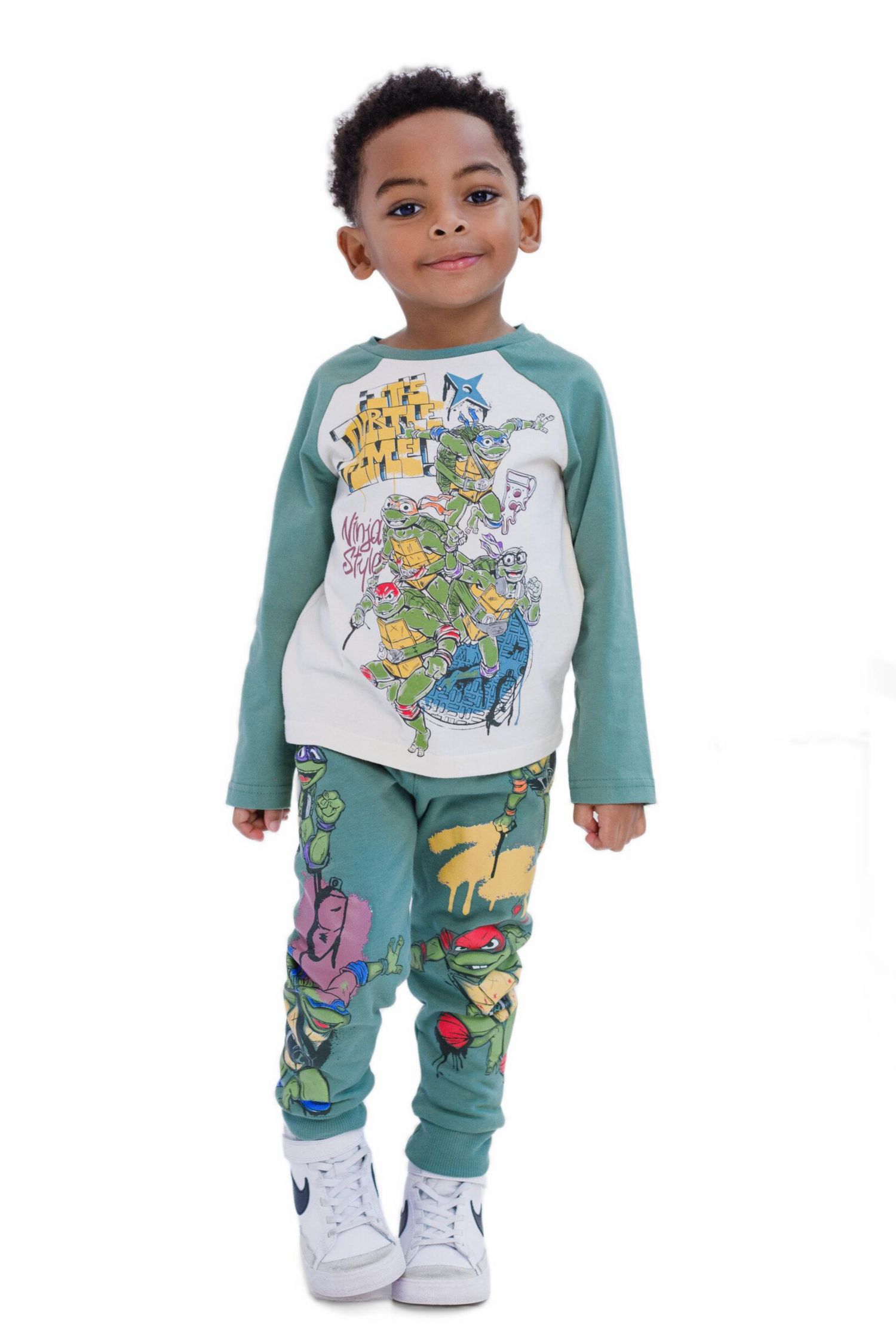 Boy's (6-16) Henley T-Shirt and French Terry Pants Outfit Set