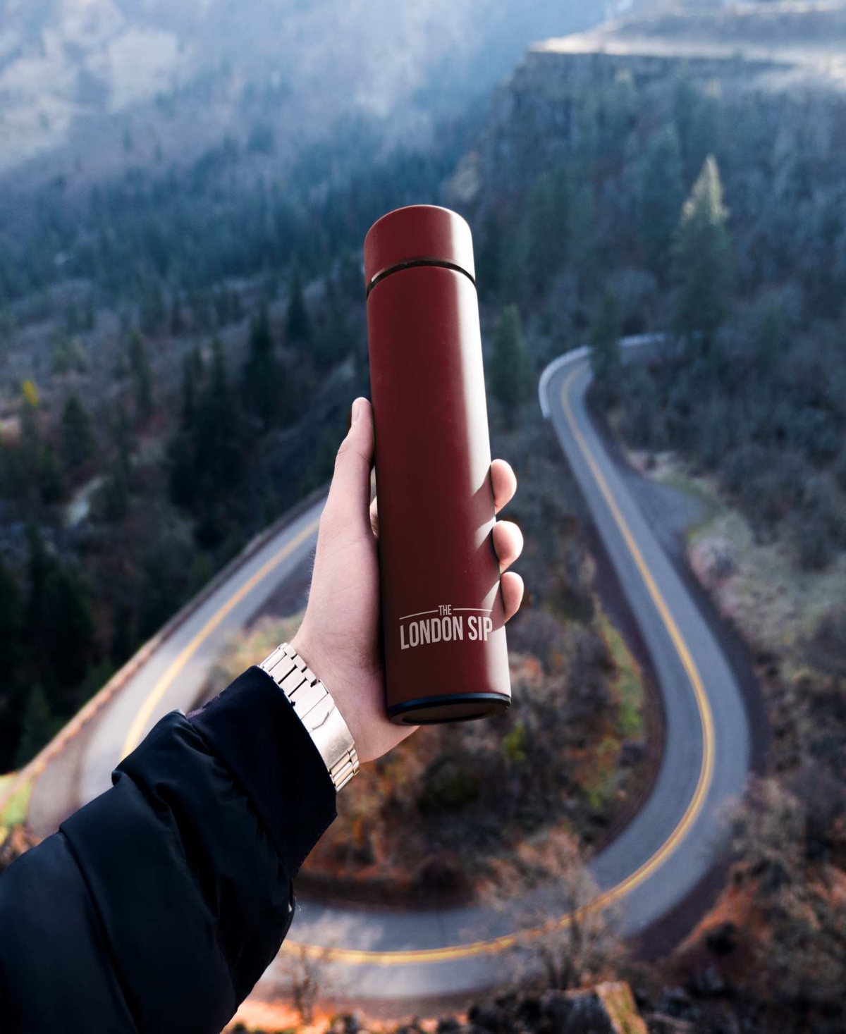 London Sip 16 Oz. Travel Tea Infuser In Red