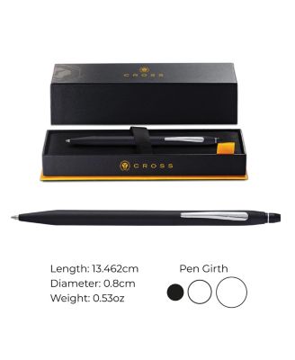 A.T. Cross Click Classic Black with Chrome Appointments Ballpoint Pen