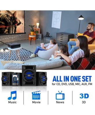 5.25” 2-Way Bluetooth Wireless Speaker System - Waterproof, 500W Max Power, 1/2” Tweeter, Compact Design