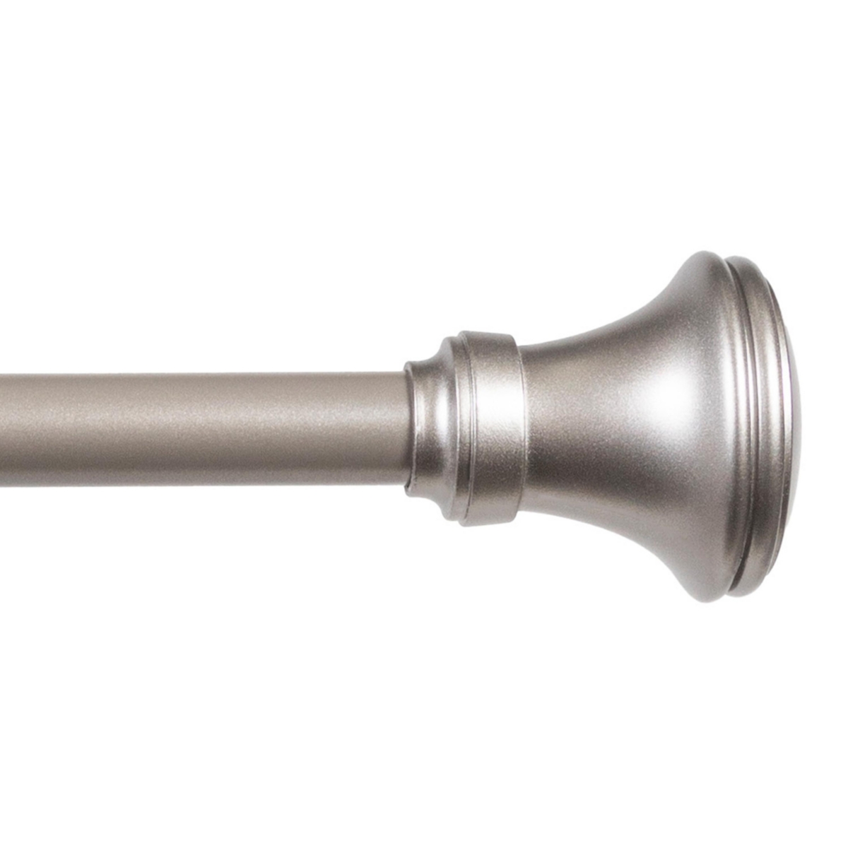 Fast Fit Vance 5/8-Inch Adjustable Decorative Curtain Rod for Easy Installation - Polished pewter