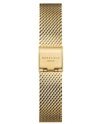 Small Edit Women's Gold Tone Stainless Steel Mesh Bracelet Watch 26mm