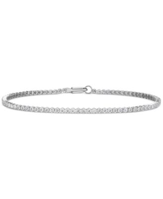 Macy's - Diamond Skinny Tennis Bracelet (2 ct. t.w.) in 14k White Gold