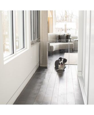 Clear Freestanding Pet Gate Zig Zag