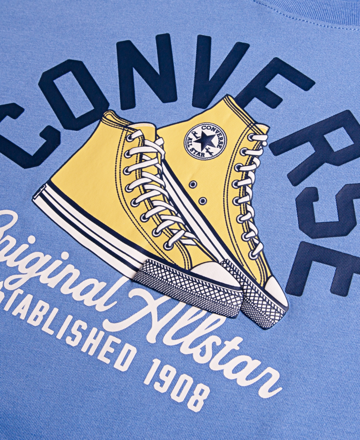 Converse Big Boys Retro Remix Sneaker Arc Tee In Open Sky