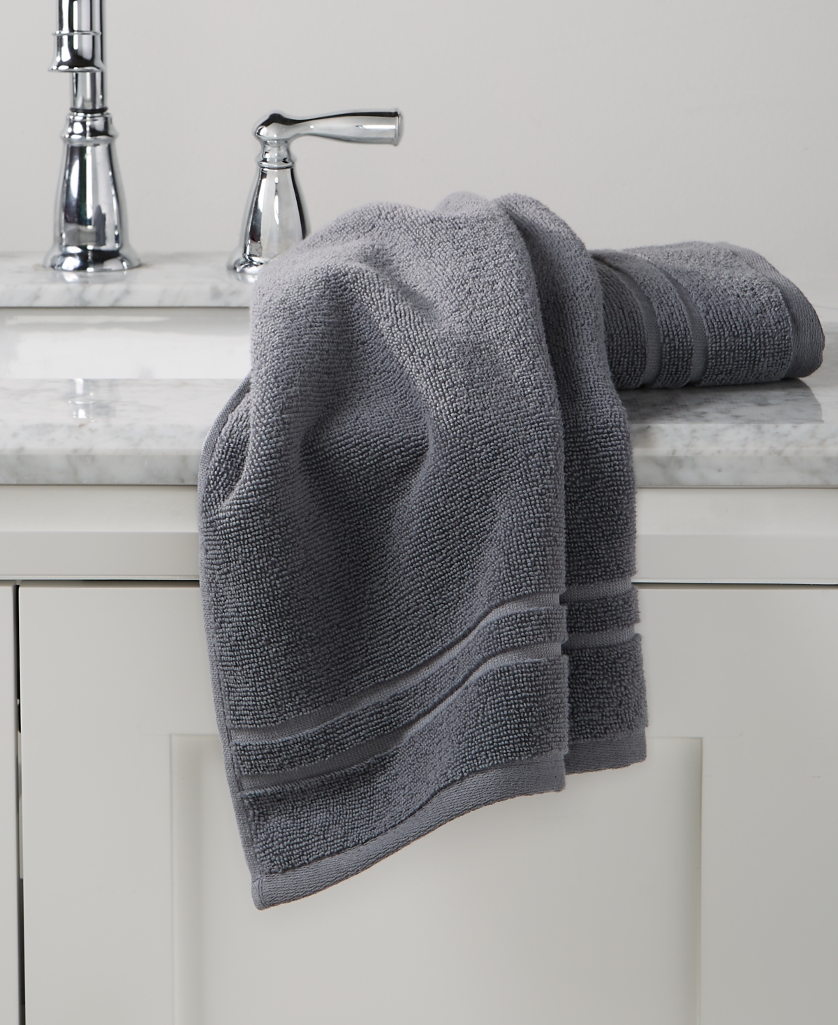 Arch Studio Quick Dry Bath Towel, 30" X 56", Exclusively At Macy's In Charcoal