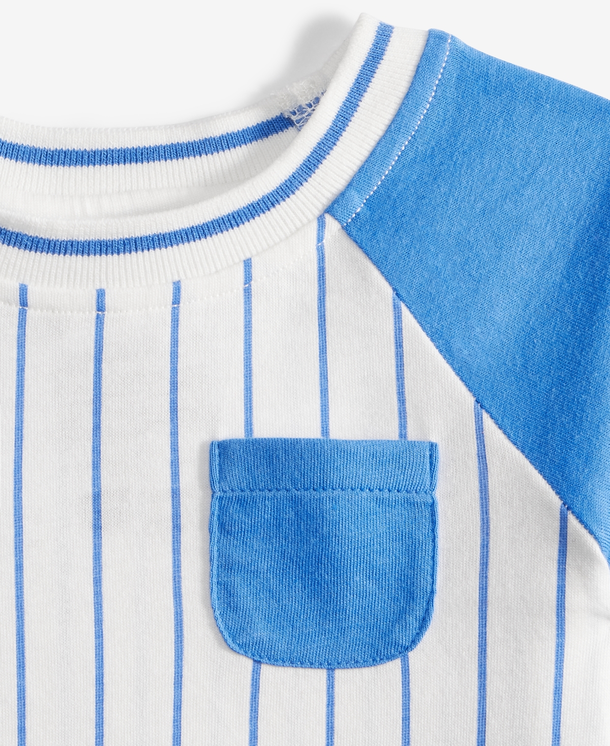 First Impressions Baby Boys Sporty Striped Sunsuit, Exclusively At Macy's In Angel Whit