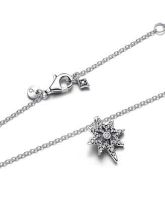 Silver North Star Pendant Necklace