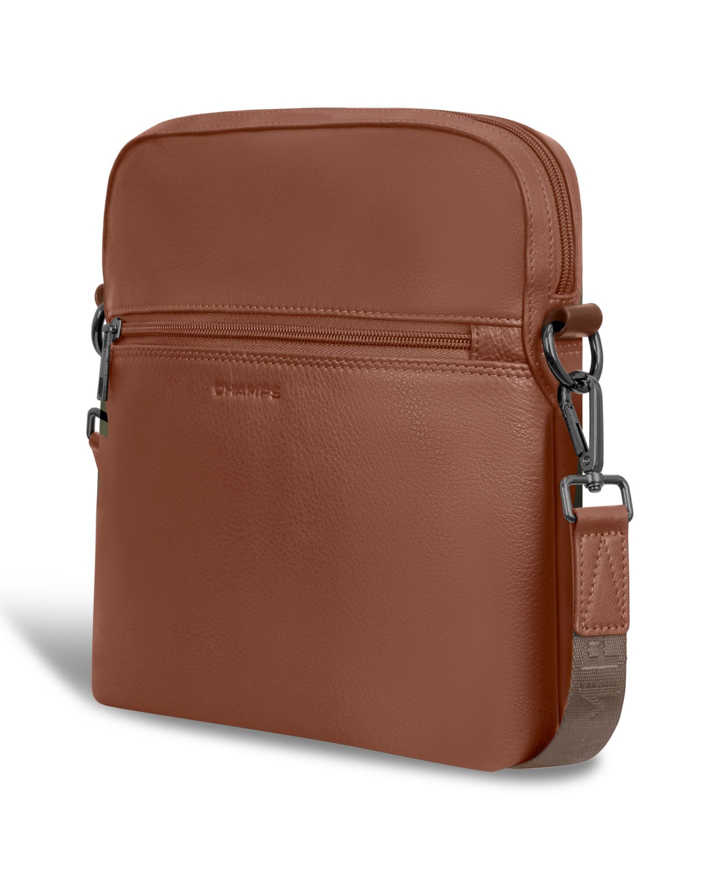 Женская сумка CHAMPS Onyx Leather Cross Body, цвет: Коричневый — фото 4
