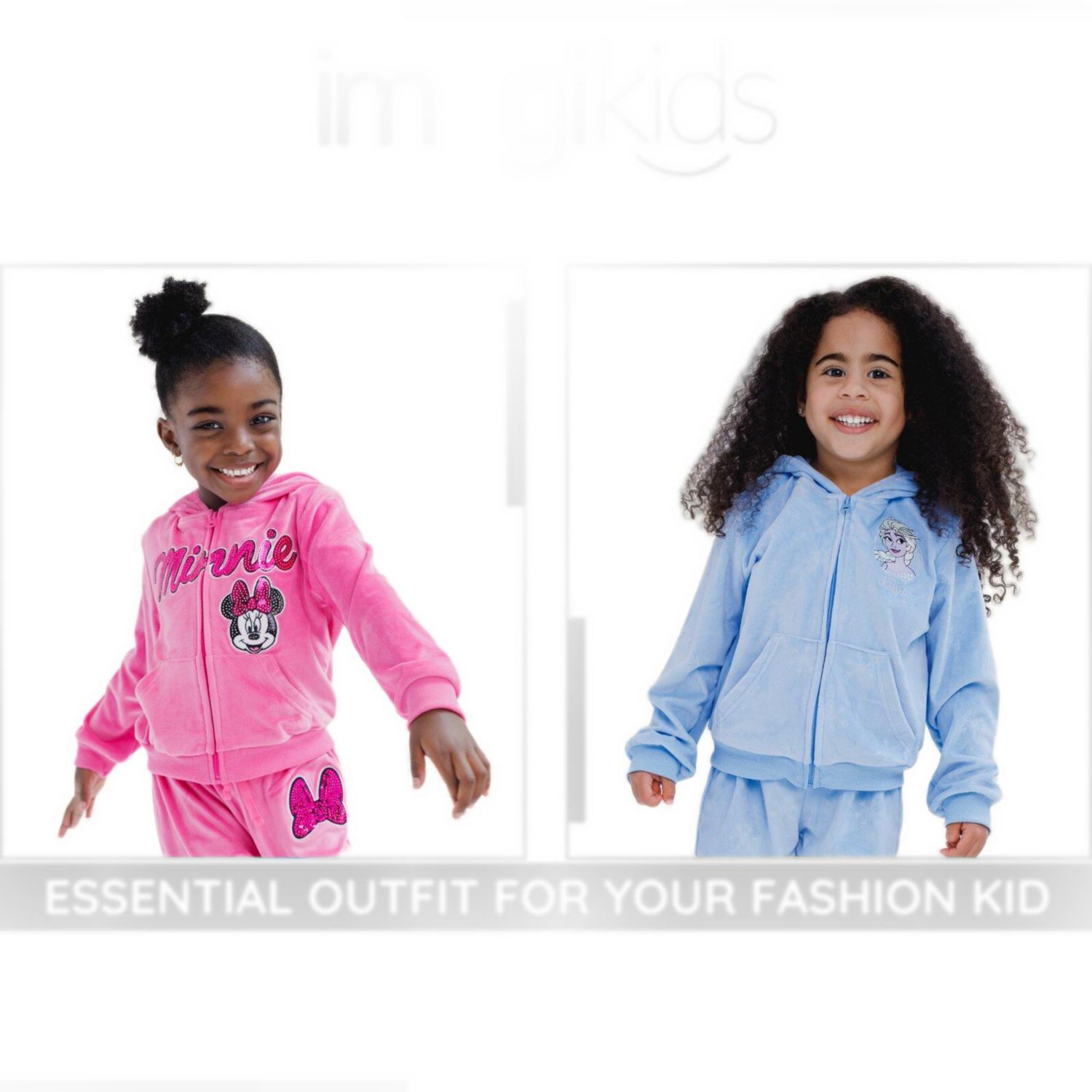 Toddler Girls Queen Elsa 2-Piece Velour Hoodie and Pants Set