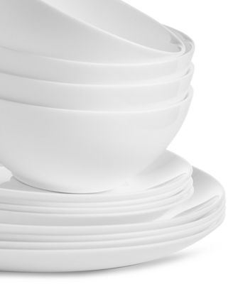 Opal Glass Coupe 12 Pc. Dinnerware Set, Service for 4, Exclusively at Macy's