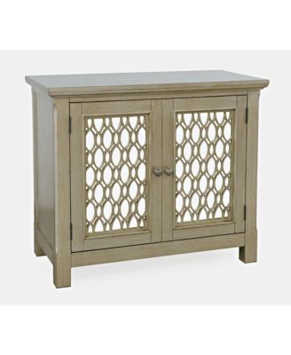 Isabella 38" Luxury Mirrored Accent Storage Cabinet