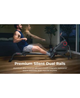 SMART Silent Magnetic Rowing Machine with Dual Slide Rail
