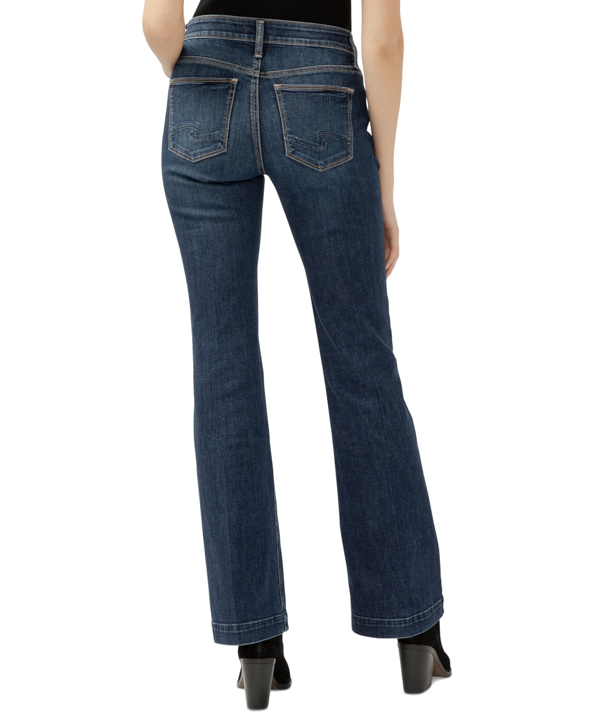 Shop Silver Jeans Co. Women's Suki Mid-rise Curvy-fit Bootcut Jeans In Indigo