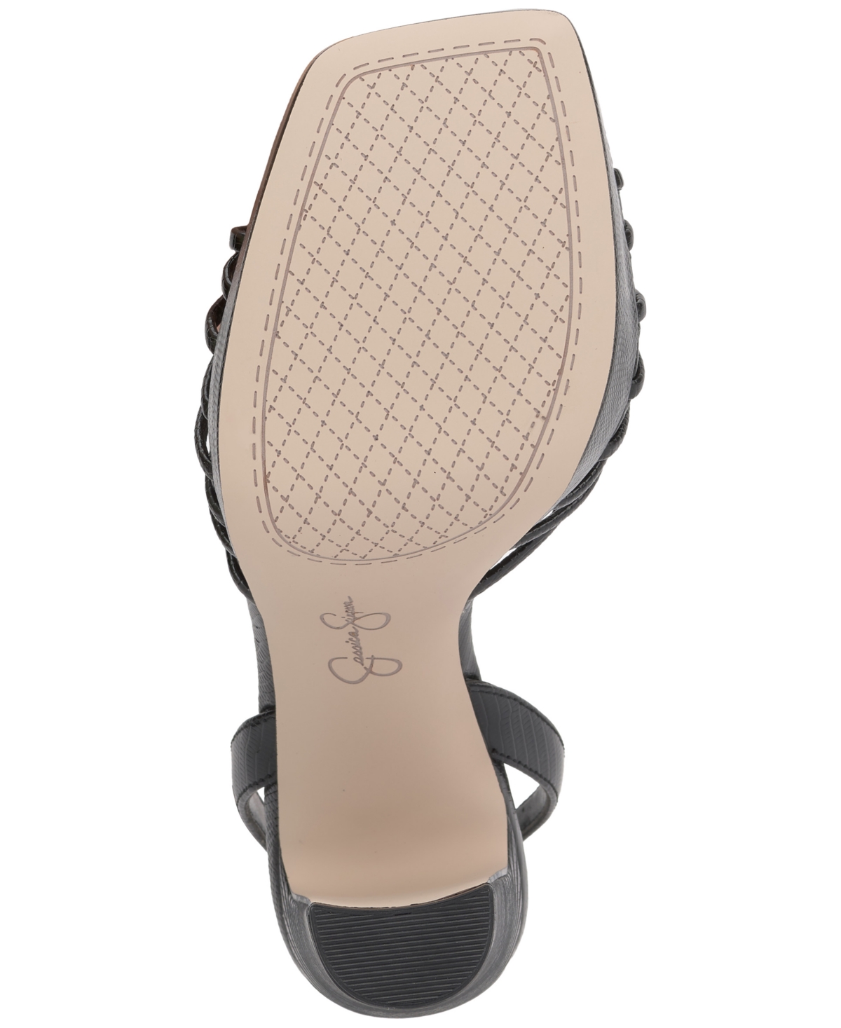 Jessica Simpson Colero Ankle Strap Platform Sandal In Black Lizard