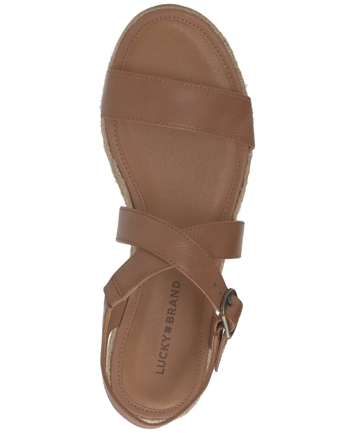 Lucky Brand Trianna Strappy Platform Sandal In Adobe Brown