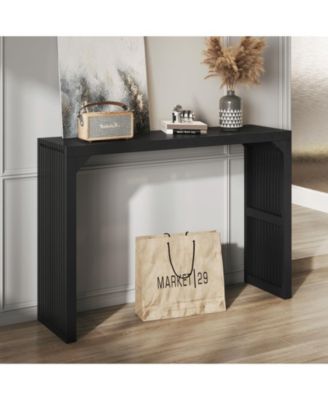 46.22 in. Rectangle Solid Wood Farmhouse Console Table or Living Room, Hallway, Foyer, Entryway